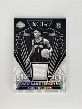 2023-24 Panini Noir Rookie NWJ-AME Amen Thompson New Wave Jerseys /99 RC Rockets