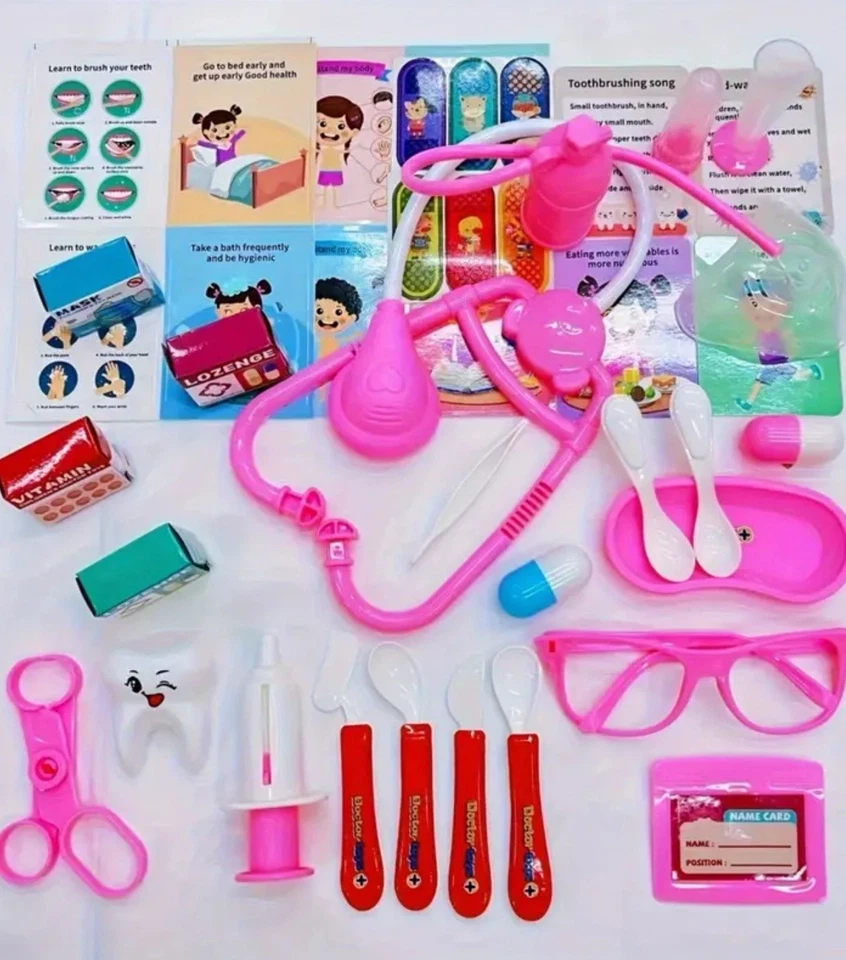 Pretend Play Doctor Play Sets For Boys Girls Kids Doctor Kit Toys/60PCS - Image 3 of 4