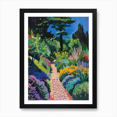 Gerahmtes Wandbild Poster Leinwanddruck Bild Wimbledon Common London Parks Garde