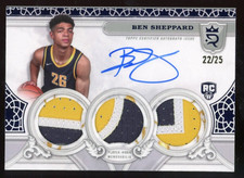 Ben Sheppard 2023-24 Topps Royalty Auto Rookie Patch Relic Serial #d 22/25