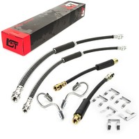 4X Bremsschlauch Leitung Bremse +Haltefeder Vorne Hinten FüR VW Golf V VI
