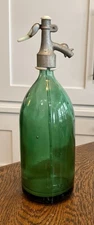 Vintage Green Soda Bottle. ￼