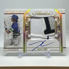 2024 Panini Flawless Zac Veen Prospects Patch Auto Gold /10 RC Rookie SSP