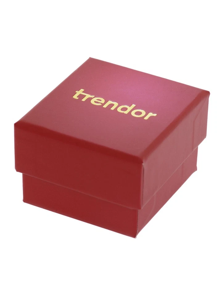 TRENDOR Schmuck Damenring mit Dunkelblauem Zirkonia-Herz 925 Silber Vergoldet 31 - Bild 4 von 4