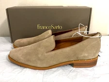 NWD Franco Sarto Women's Suede Slip-On Loafer Shoes - SIZE 8 - COCCO