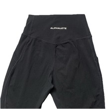 Alphalete Slim Contour Seams Women's Black Leggings -Size M