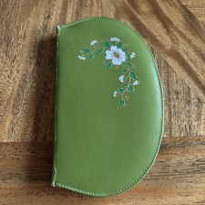 Vintage Nail Manicure Set Travel Kit w/ Green Leather Case Austria