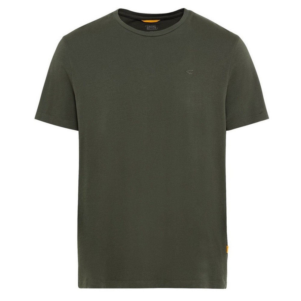 Camel Active Men's T-Shirt Basic Organic Cotton Green 9T81 409641 91 Leaf Green