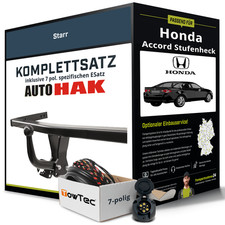 Für HONDA Accord Stufenheck VIII Typ CU Anhängerkupplung starr +eSatz 7pol 08-15