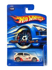 2006 Hot Wheels Honda Civic Type R Pearl White PR5 J7993 #133 JDM