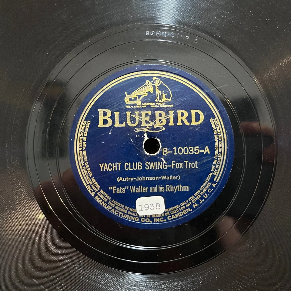 FATS WALLER - Yacht Club Swing (Label Error)(1938)- 10" Shellac 78RPM Record - V - Image 3 of 4