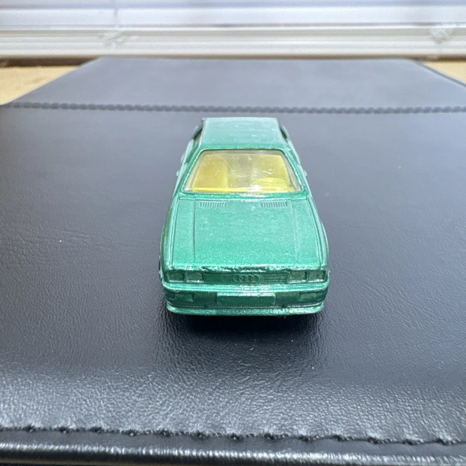 复古 20 世纪 80 年代 PlayArt 绿色奥迪玩具压铸汽车罕见 80 年代 — 第 3/4 张图片