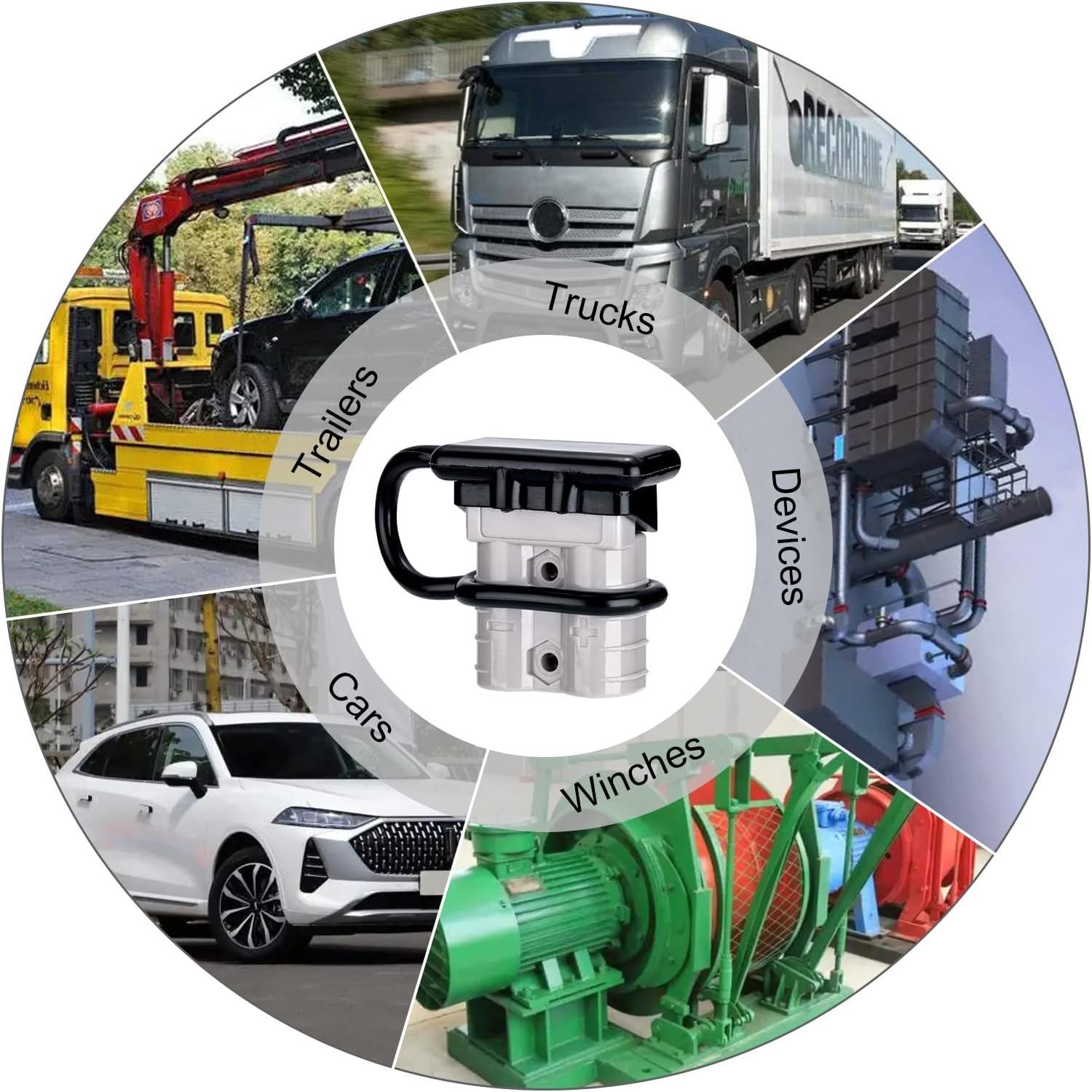 Spurtar 50A 6 AWG Battery Quick Connect/Disconnect (2 Pack) 50A(2 Pack), Gray 