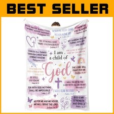 Baptism Gifts for Girls, Inspirational Christian Blanket