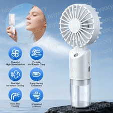 Portable Mini Fan 3 Speed Power Handheld USB Rechargeable Personal Cooling Fan