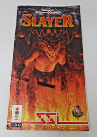 Slayer AD&D 1994 3DO Exclusive Game & Manual Great Condition Dungeons Dragons
