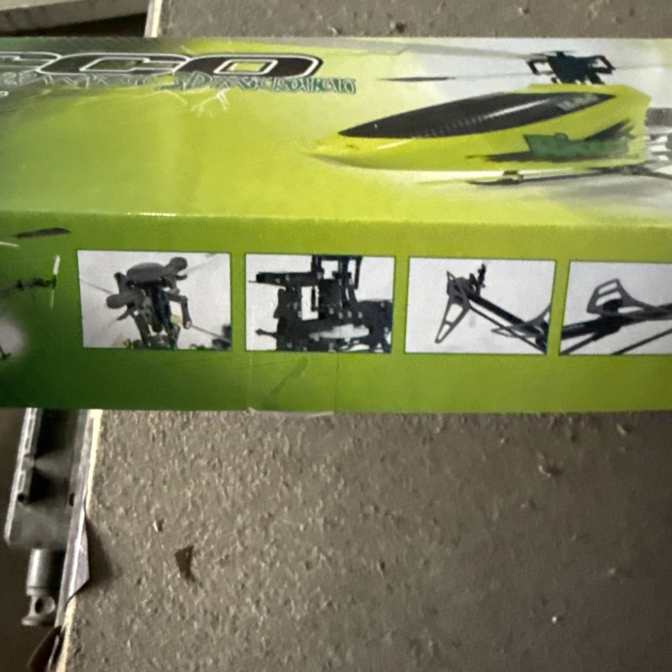 Vintage Rare RC Helicopter  LAheli MAXIR Black Micro Heli Kit New In Box - Image 4 of 4