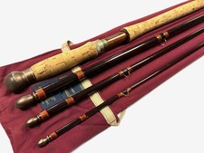 Hardy Sovereign Salmon Fly canna 15" quattro pezzi carbonio #9/10 Spey Tweed fly cas...