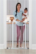 Safety 36" Extra Tall Baby Gate for Doorways  Bottom of Stairs, Pressure Mounte