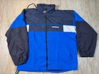 Vintage Umbro Windbreaker Jacket Blue Black Red Full Zip Mesh Lined Y2K