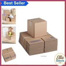 Shipping Boxes 6 x 6 x 6 Inch 30 Count Recycled Kraft Brown Small Mailing
