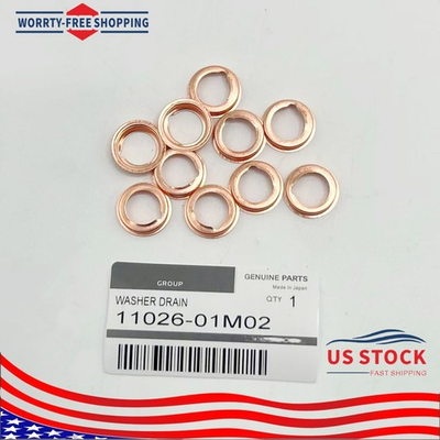#ad 10X OEM Oil Drain Plug Crush Washer FOR Nissan GT R 11026 JA00A 11026 01M02 $8.32