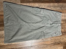 Vintage Y2K Ralph Lauren Cargo Maxi Skirt Olive Green Size 10