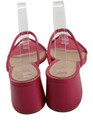 Gianvito Rossi Womens Leather Double Strap Sandal Heels Pink Size 38 8 — photo 3