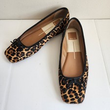 Dolce Vita Anisa Iconic Calf Hair Flats Size 7 Minimalist Old Money Preppy