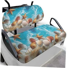 Golf Cart Seat Cover, Washable Golf Cart Seat Towel Blanket Beach Sea Starfish