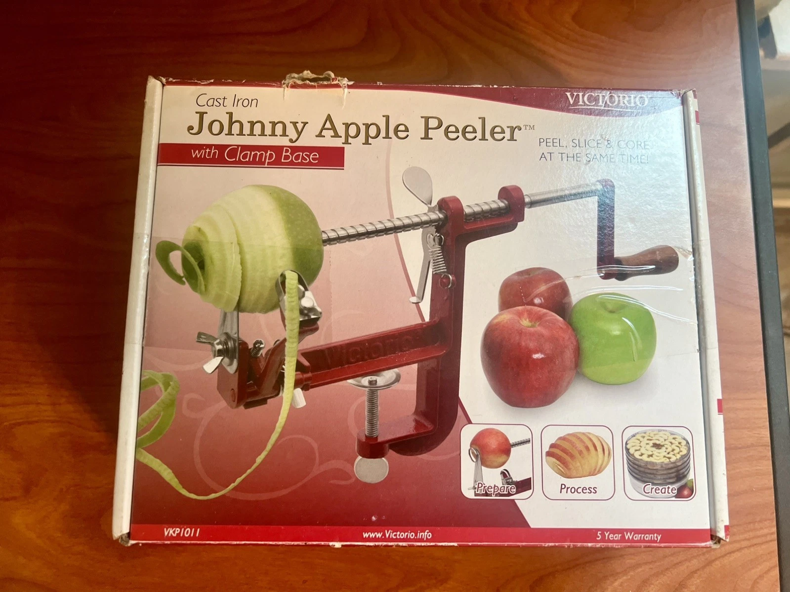 NEW Victorio VKP Johnny Apple Peeler Stainless Blades Clamp Base VKP1011