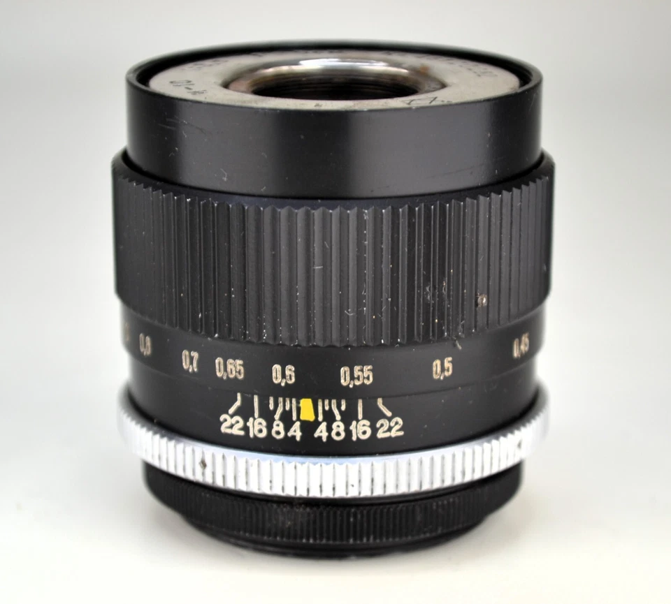 1948 M42 URSS INDUSTAR-10 LENTE AÉREA f3.5/50mm, DE AVIÃO FOTOGUN + FOCO - Imagem 3 de 4