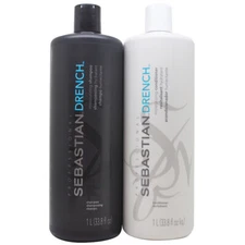 Sebastian Drench Moisturizing Shampoo & Conditioner 33.8oz / Liter DUO