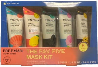 Freeman Limited Edition The Fav Five Mask Kit, 5 Tubes, 1.5oz each