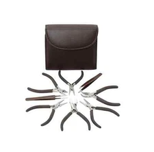 The Beadsmith Fashion Color Pliers – Set of 8 Coordinated Tools Chocolate