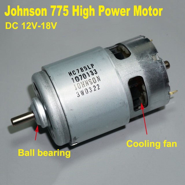 JOHNSON RS775 Electric DC Motor 12V18V High Speed Power Large Torque