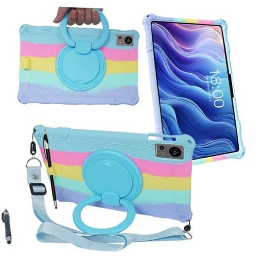 Tablet Case for Teclast T60 12 Inch,Soft Anti-Stress Colorful Light Blue-image