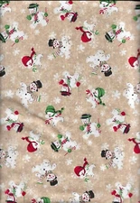 45" 100% cotton Christmas fabric "Making Seasons Bright" by Choice Fabric
