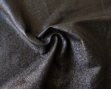 Shiny black real italian luxury leather sheets for leatherworking
