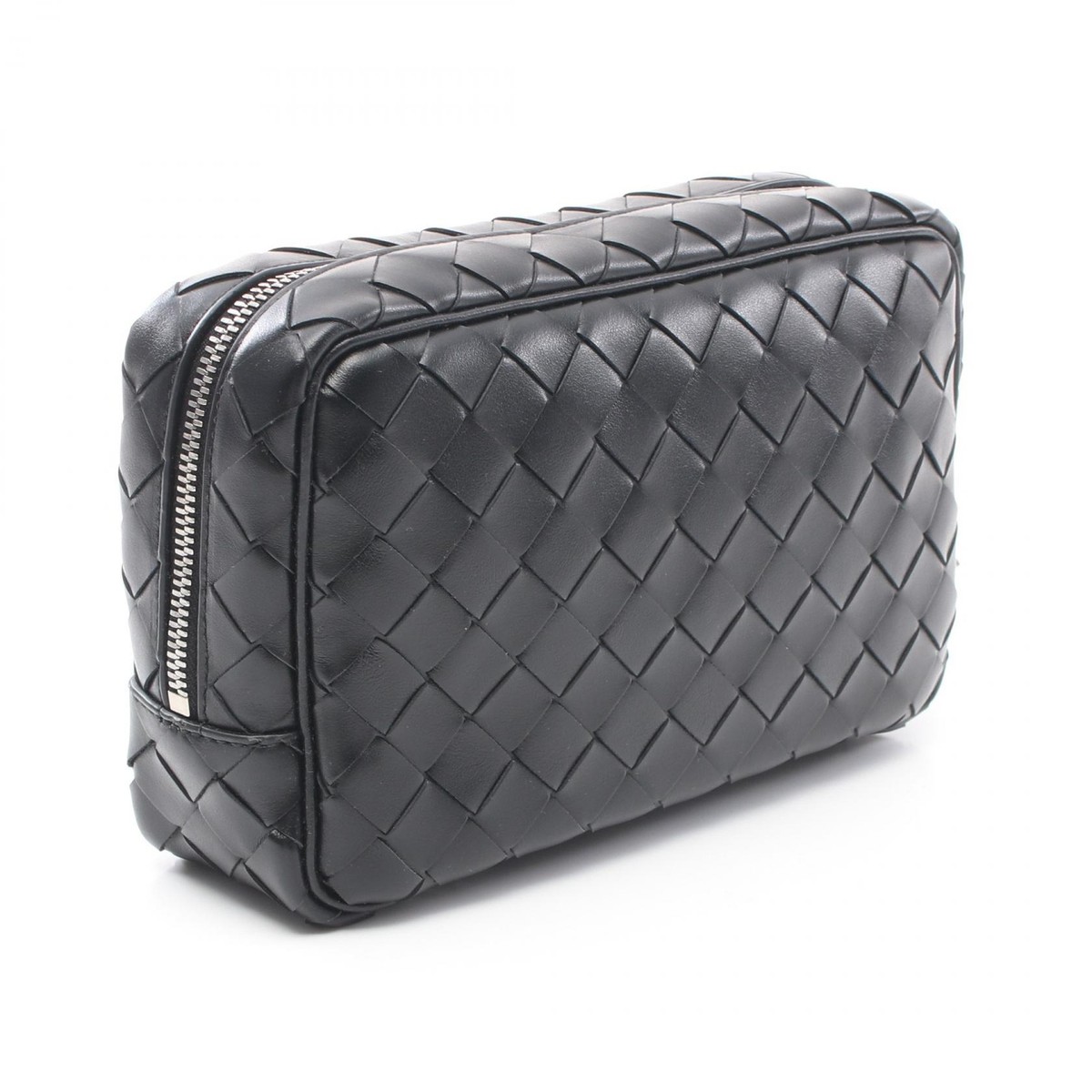 BOTTEGA VENETA Intrecciato small wristlet pouch bag BOTTEGA VENETA Intrecciato small wristlet pouch bag