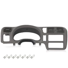 Gray Fit For 1998-2005 Chevy S10 Blazer GMC Jimmy Dash Radio Cluster Trim Bezel