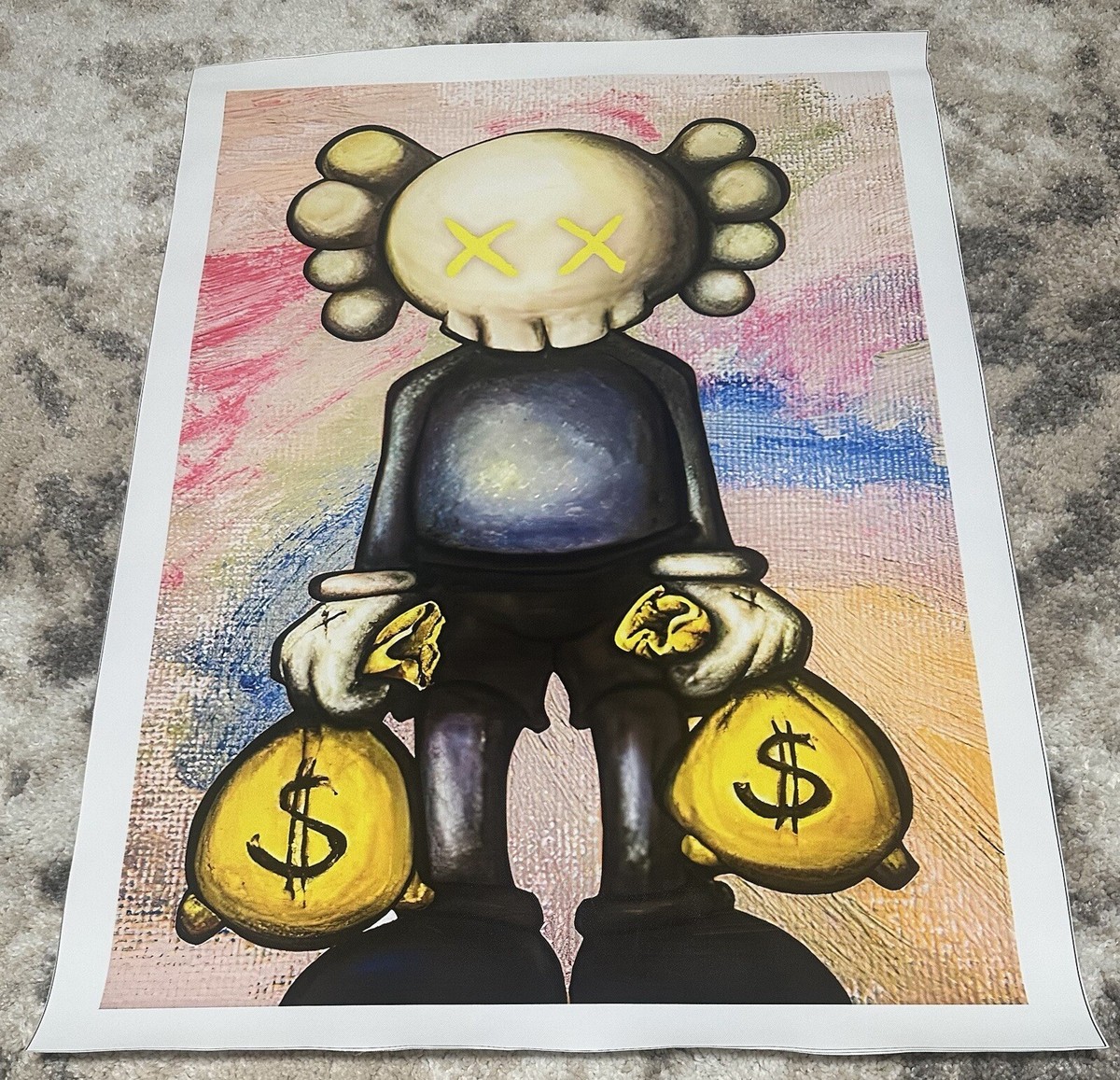 KAWS money heist poster | eBay
