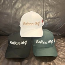 Malbon Golf Cap Hat  Buckets Ball Marker 3 color Black Green White men women