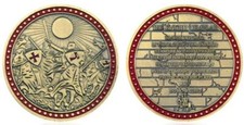 Challenge Coin: Knights Templar Code Be Without Fear (Ships from CO, USA)