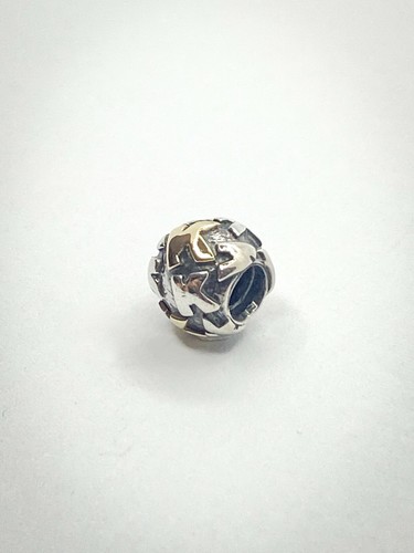 Genuine Pandora Sterling Silver and 14ct Yellow Gold Letter K Charm 790298K - Picture 3 of 4