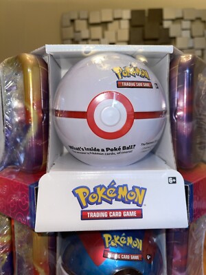 1x Pokemon TCG Sam's 3-pack Pokeball Tin with 2 Kanto Power Tins