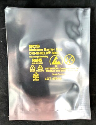 NOS! 100 SCS 3  x 5  Dri-Shield  3000 Moisture Barrier Bags, EDS Protection