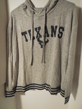 New Houston Texans Ladies Grey Soft Feel Hood Sweater Warm Light Medium NFL Shop