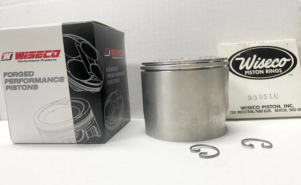 WISECO Bultaco 360 ASTRO Piston Kit 84.7mm NEW 119P2 Piston, rings &circlips Nos - Image 3 of 4