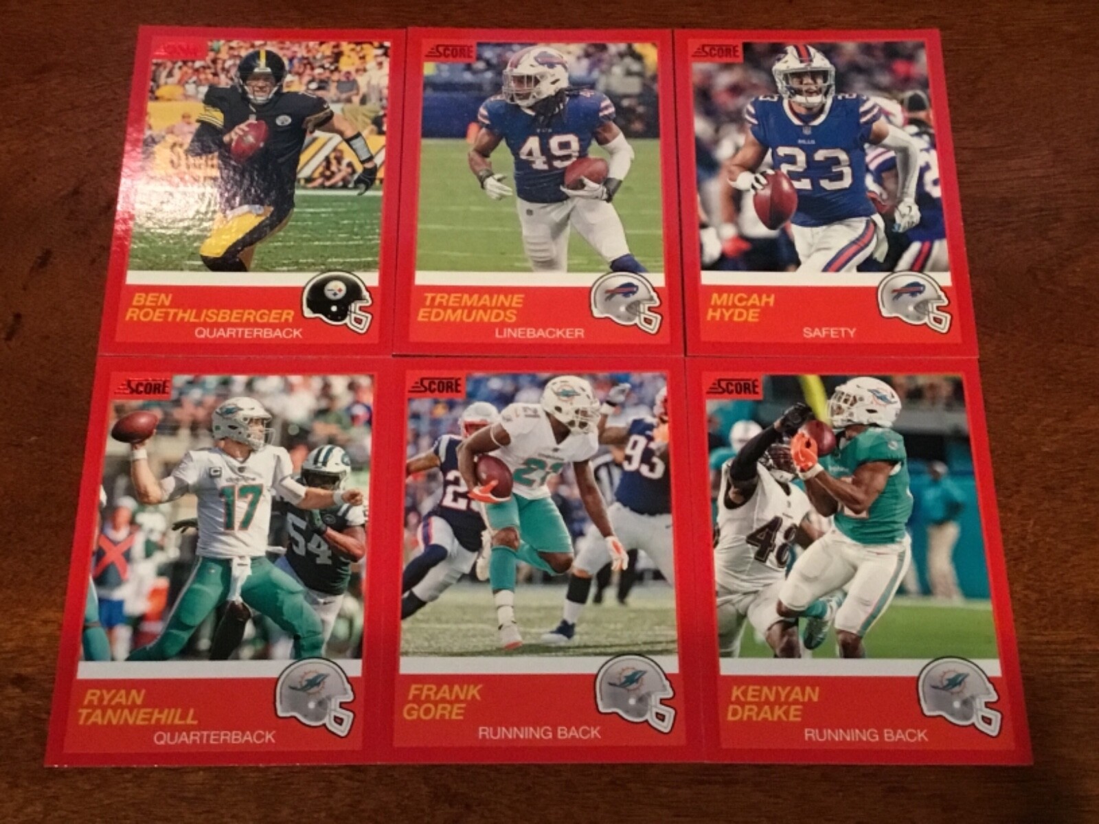 2019 SCORE YOU PICK RETAIL RED PARALLELS ROETHLISBERGER DARNOLD WENTZ SP